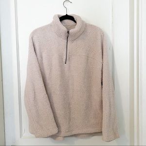 Cream Sherpa Pull Over